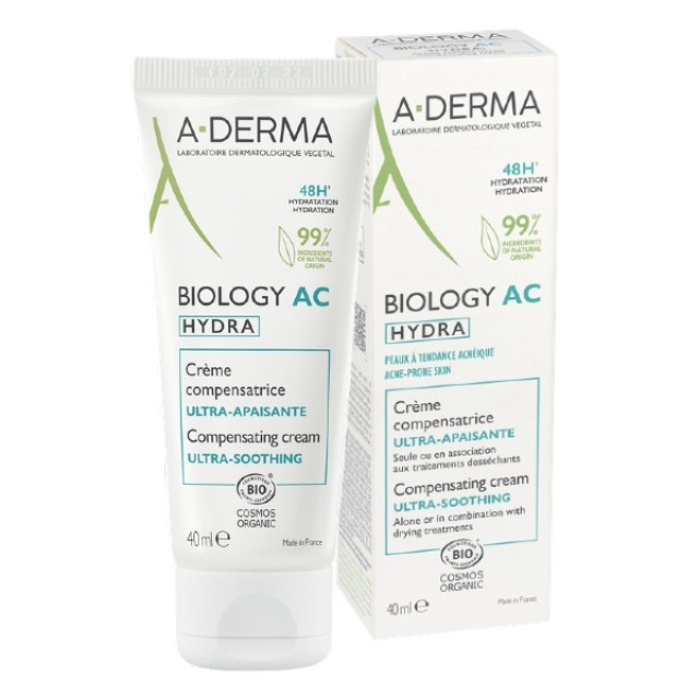 A-Derma Biology AC Hydra Αντισταθμιστική Καταπραϋντική Κρέμα 40ml