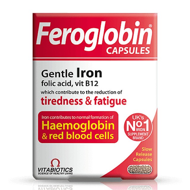 Vitabiotics Feroglobin Gentle Iron 30 κάψουλες
