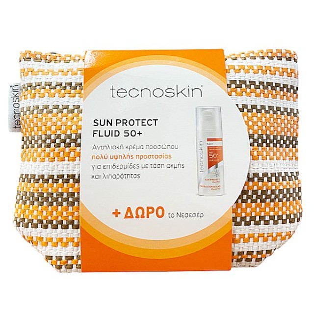 Tecnoskin Sun Protect Fluid 50+ 50ml & Δώρο Νεσεσέρ