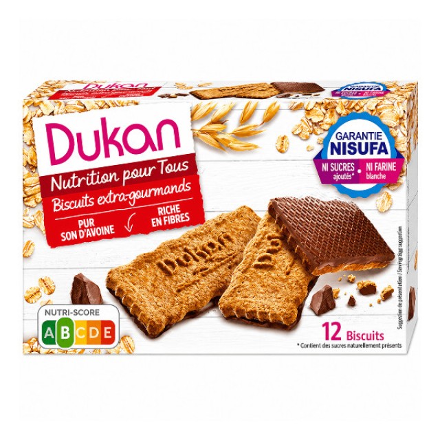 Dukan Oat Cookies with Dark Chocolate Coating 200g