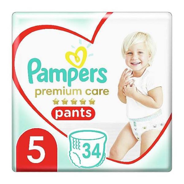 Pampers Premium Care Pants No. 5 (12-17 Kg) 34 τεμάχια