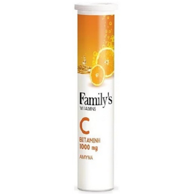 Family's Vitamin C 1000mg 20 Αναβράζοντα Δισκία