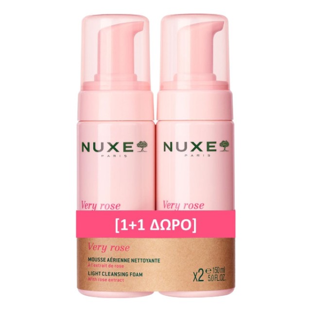 Nuxe Very Rose Light Cleansing Foam 2x150ml