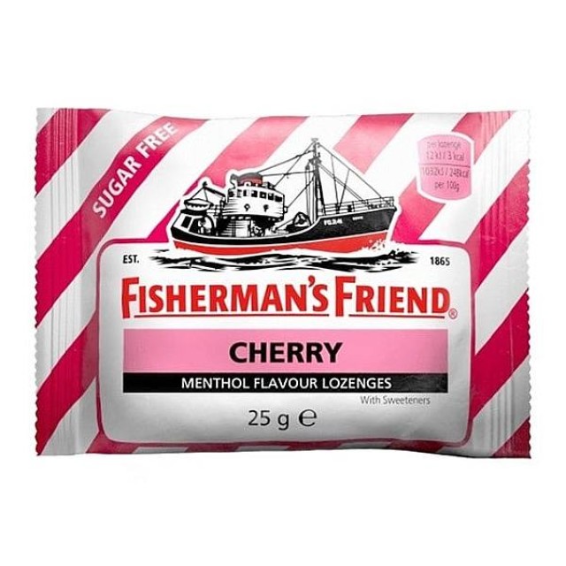 Fisherman’s Friend Κεράσι (Φούξια) Καραμέλες Χωρίς Ζάχαρη 25g