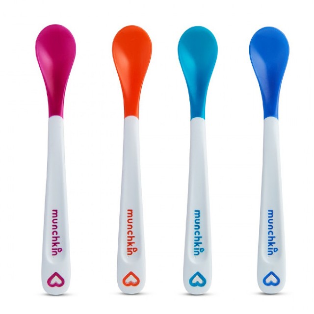 Munchkin White Hot Safety Spoons 3m+ 4 τεμάχια