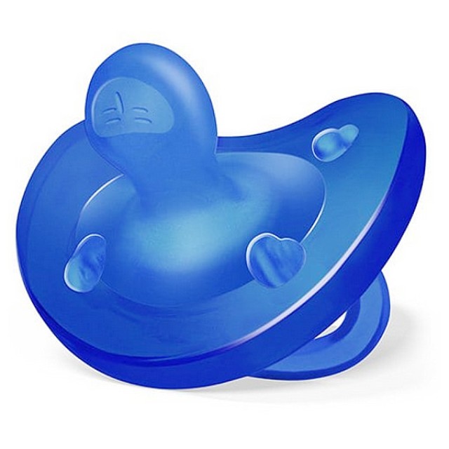 Chicco Physioforma Soft Πιπίλα Όλο Σιλικόνη Μπλε 16-36m 1 τεμάχιο