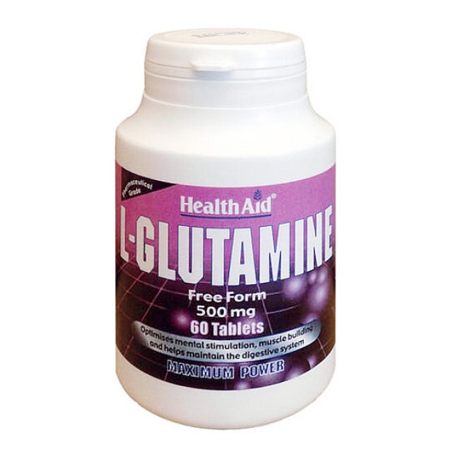 Health Aid L-Glutamine 500mg 60 tablets
