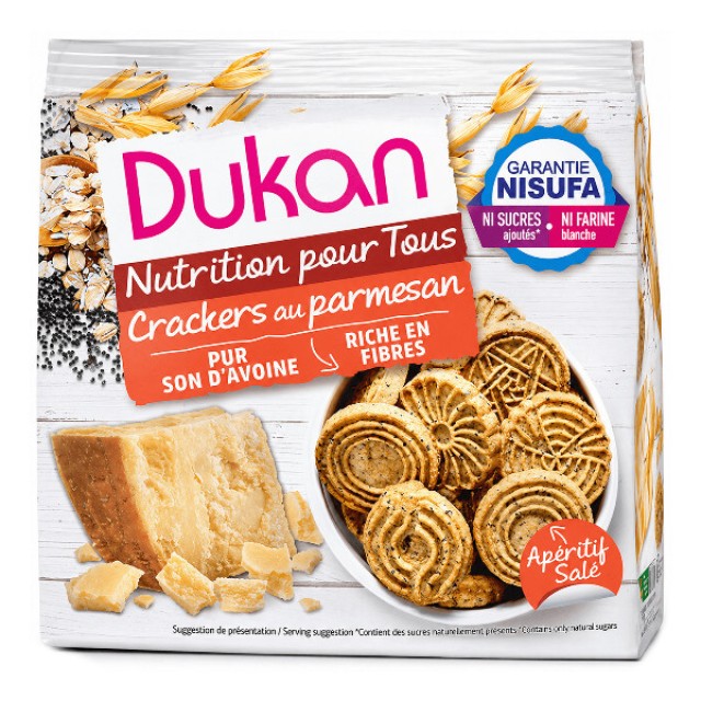 Dukan Oat Crackers with Parmesan 100g