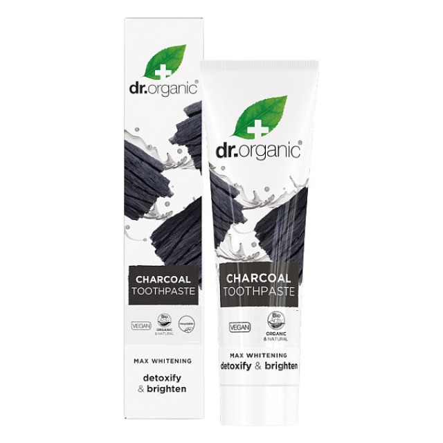 Dr. Organic Εxtra Whitening Charcoal Toothpaste 100ml