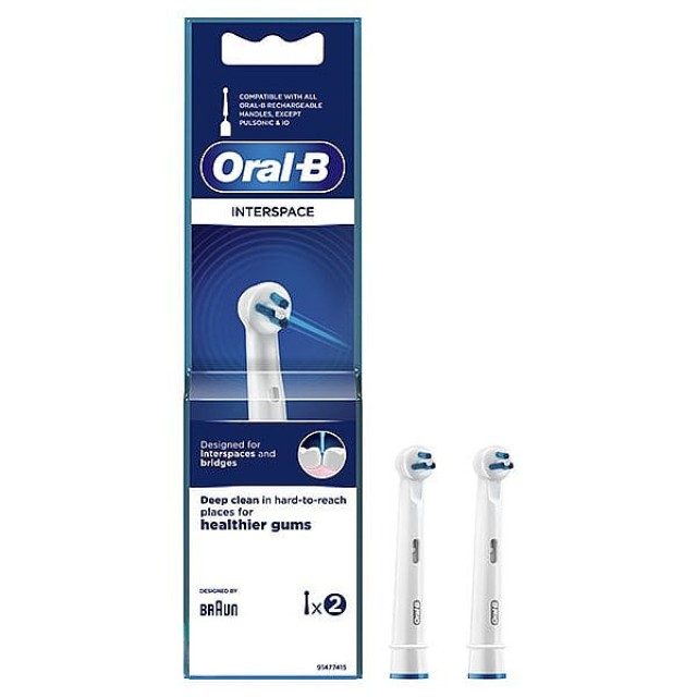 Oral-B Interspace Ανταλλακτικά Μεσοδόντιου Καθαρισμού 2 τεμάχια