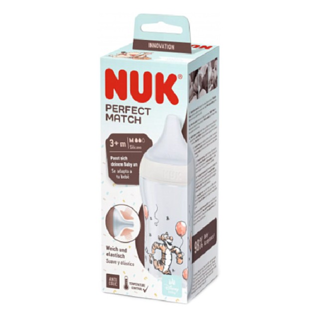 Nuk Perfect Match Winnie the Pooh Tiger Πλαστικό Μπιμπερό 3m+ 260ml