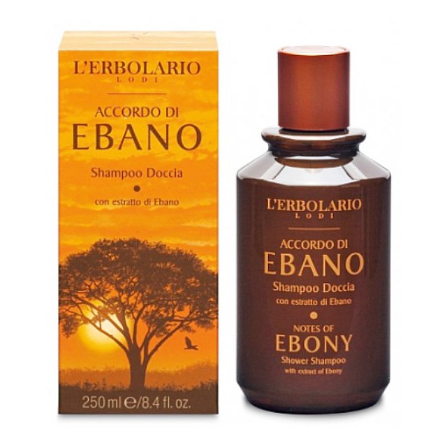 L'Erbolario Accordo di Ebano Αφρόλουτρο Σαμπουάν 250ml