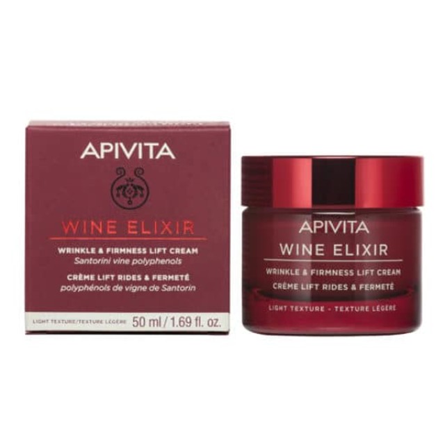 Apivita Wine Elixir Αντιρυτιδική Κρέμα για Σύσφιξη & Lifting Ελαφριάς Υφής 50ml