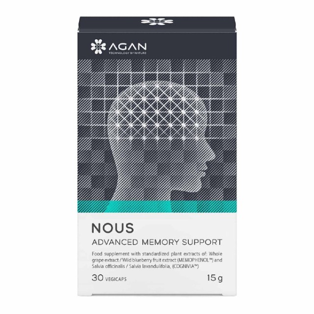 Agan Nous Advanced Memory Support 30 φυτικές κάψουλες