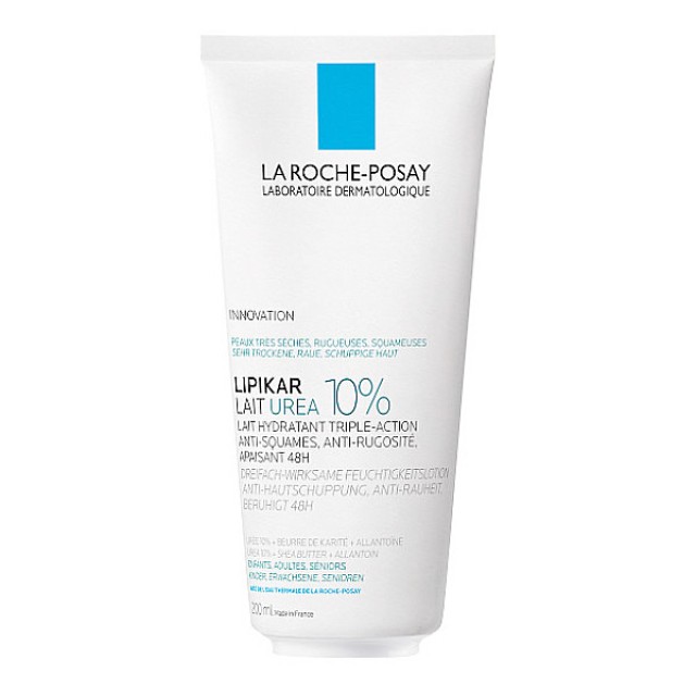 La Roche-Posay Lipikar Lait Urea 10% Triple Action Moisturizing Emulsion for Dry Rough Skin 200ml