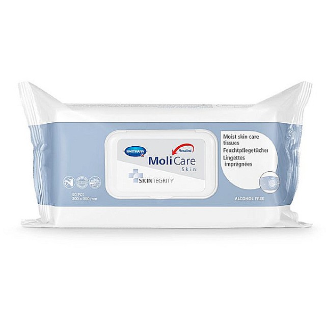 MoliCare Skin Liquid Cleansing Wipes Without Alcohol 50 pieces