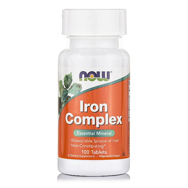 Now Foods Iron Complex Vegetarian 100 tablets