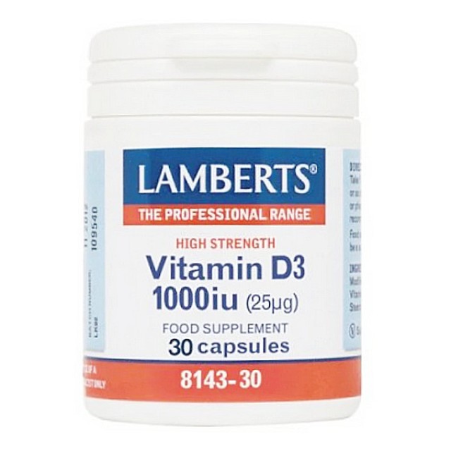 Lamberts Vitamin D3 1000iu 30 κάψουλες