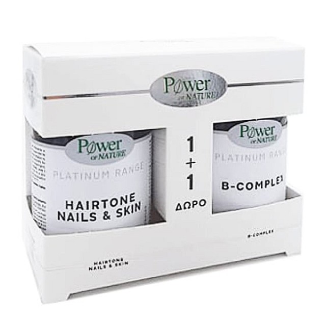 Power Health Platinum Range Hairtone Nails & Skin 30 κάψουλες & Δώρο B-Complex 20 δισκία