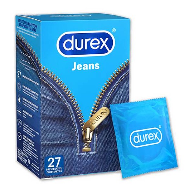 Durex Προφυλακτικά Ευκολοφόρετα Jeans 27 τεμάχια