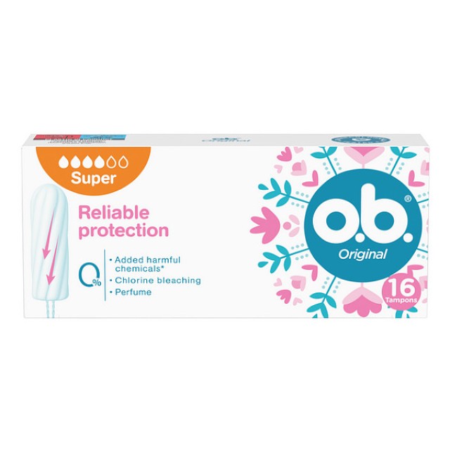 O.b. Original Tampons Super 16 τεμάχια