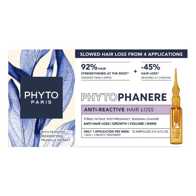 Phyto Phytophanere Anti-Reactive Hair Loss Treatment 12x5ml