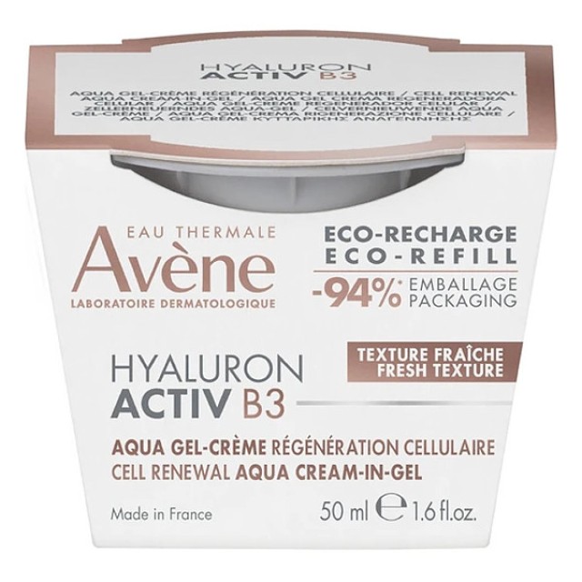 Avene Hyaluron Activ B3 Cell Renewal Aqua Cream-In-Gel Refill 50ml