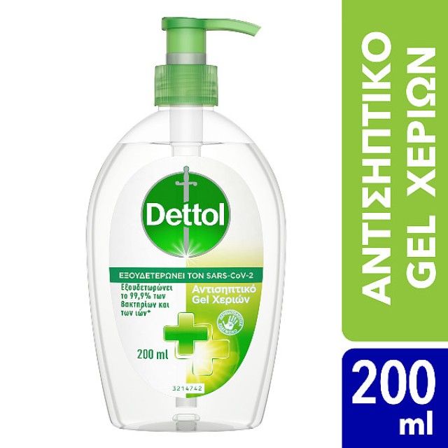 Dettol Αντισηπτικό Υγρό Gel Για Τα Χέρια 200ml