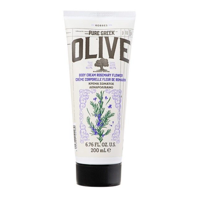 Korres Pure Greek Olive Δενδρολίβανο Ελαιώνας Κρήτης Κρέμα Σώματος 200ml