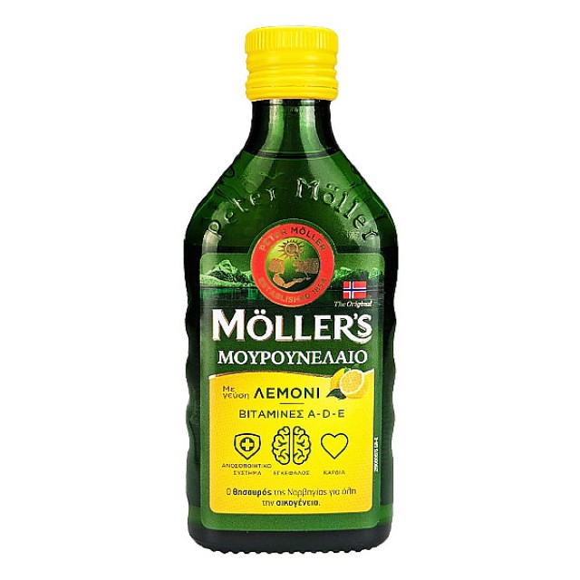 Moller's Μουρουνέλαιο Υγρό γεύση Λεμόνι 250ml