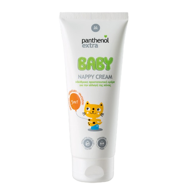 Panthenol Extra Baby Nappy Cream Αδιάβροχη Προστατευτική Κρέμα Αλλαγής Πάνας 100ml