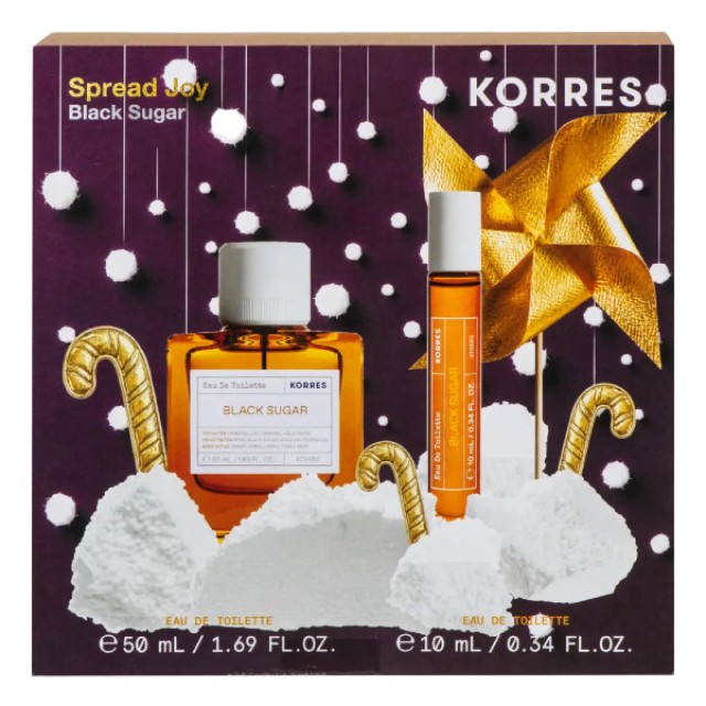 Korres Black Sugar Eau de Toilette 50ml & Eau de Toilette 10ml