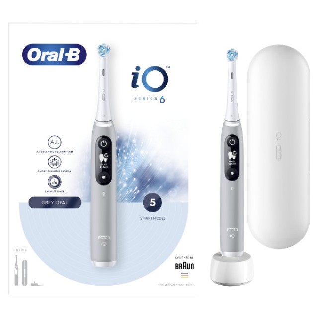 Oral-B iO Series 6 Magnetic Grey ηλεκτρική οδοντόβουρτσα