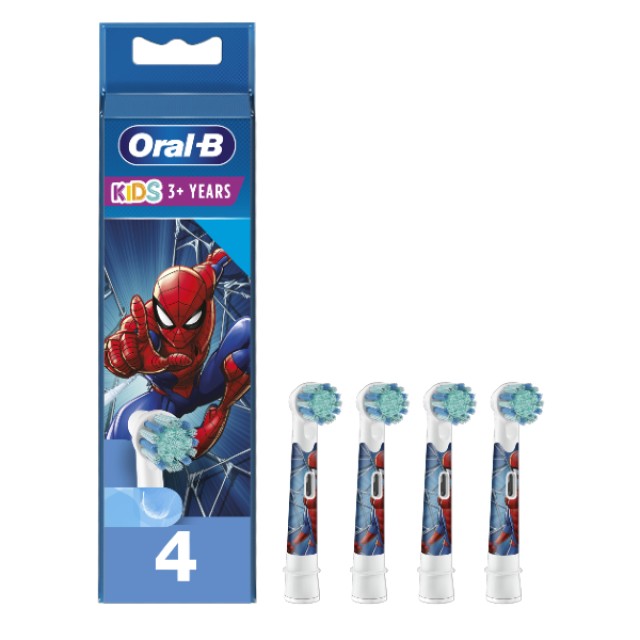 Oral-B Kids Spider Man Replacement Heads 4 pieces