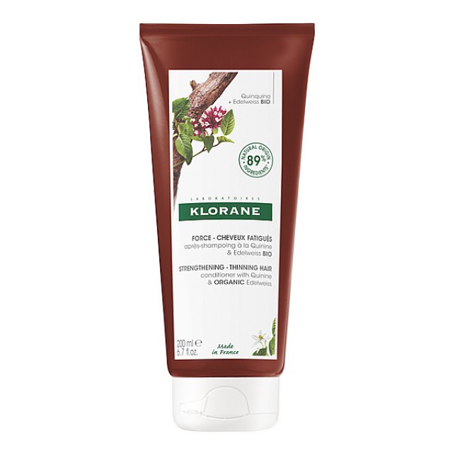 Klorane Quinine Conditioner for Strengthening & Hair Loss with Quinine and Organic Edelweiss 200ml