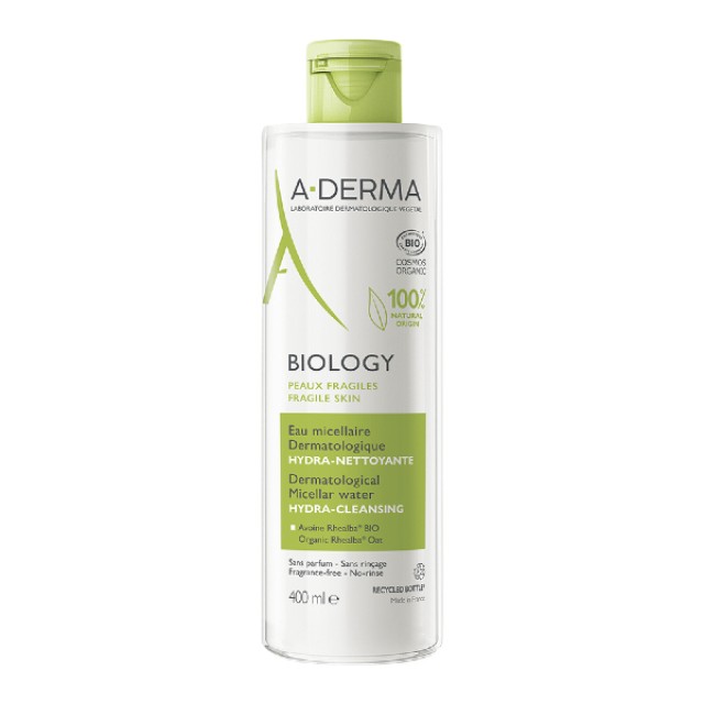 A-Derma Biology Eau Micellaire Νερό Ντεμακιγιάζ Mε Mικύλλια Για Πρόσωπο & Μάτια 400ml