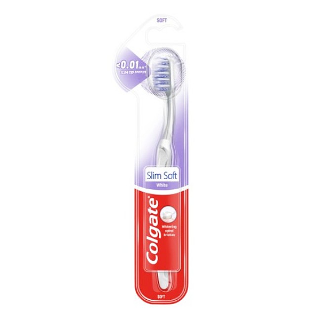 Colgate SlimSoft White Toothbrush Various Colors 1 pc