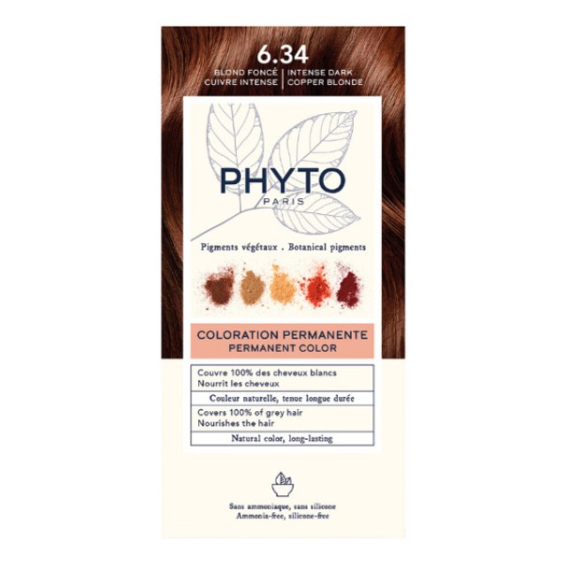Phyto Hair Color 6.34 Intense Dark Copper Blonde
