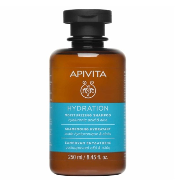 Apivita Hydration Hydrating Shampoo With Hyaluronic Acid & Aloe 250ml