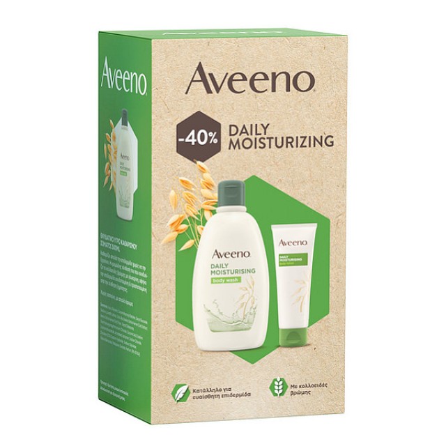 Aveeno Daily Promo Moisturizing Υγρό Καθαρισμού 500ml & Λοσιόν Σώματος 200ml