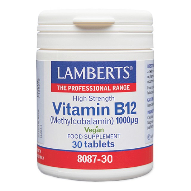 Lamberts Vitamin B12 1000μg 30 ταμπλέτες