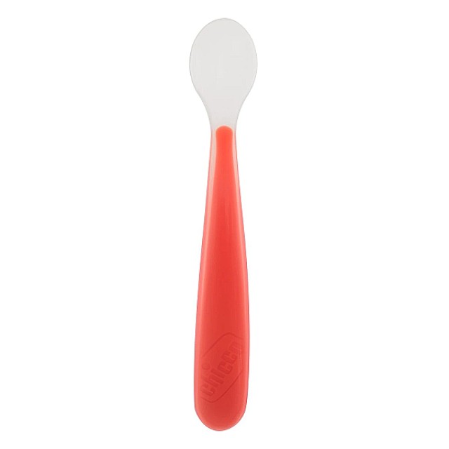 Chicco Soft Silicone Spoon Red 6m+ 1 piece