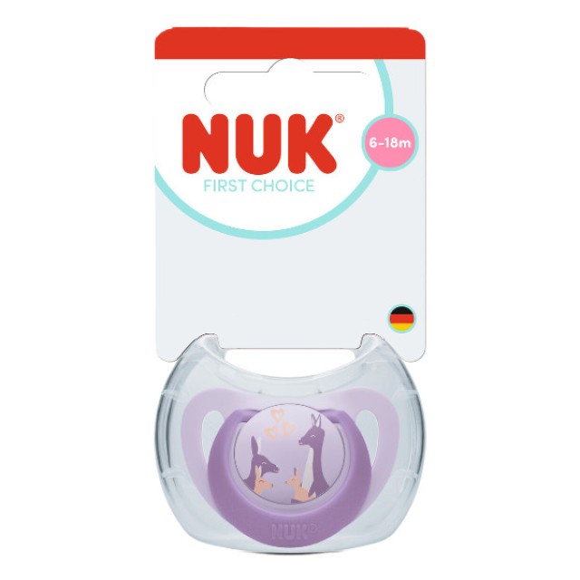 Nuk First Choice Silicone Soother 6-18m Purple 1 τεμάχιο