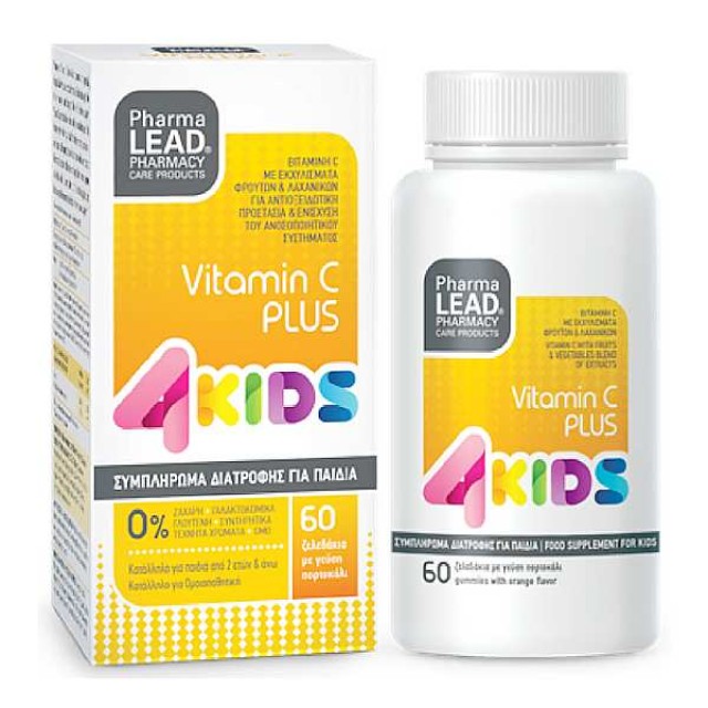 Pharmalead Vitamin C Plus 4Kids γεύση Πορτοκάλι 60 ζελεδάκια