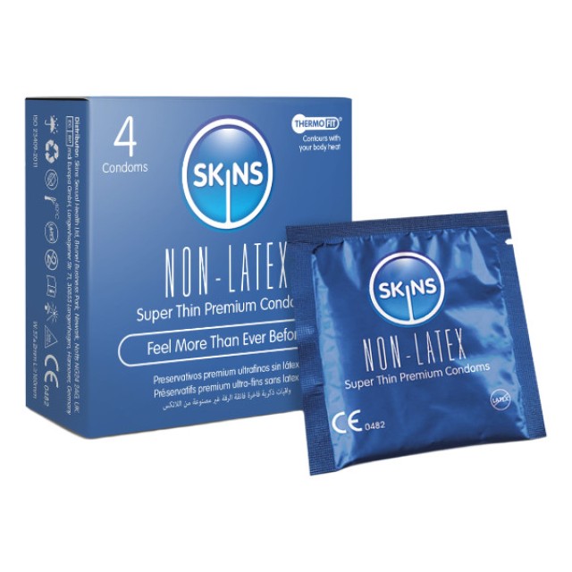 Skins Non-Latex Super Thin Condoms 4 τεμάχια