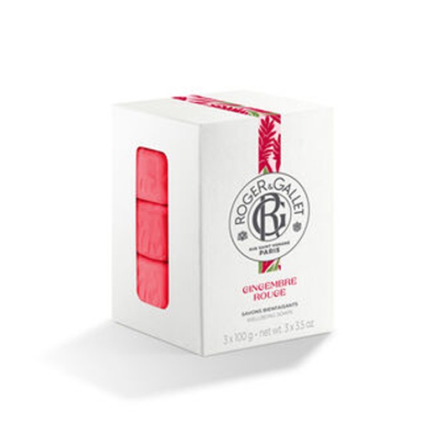 Roger & Gallet Gingembre Rouge Soap 3x100g