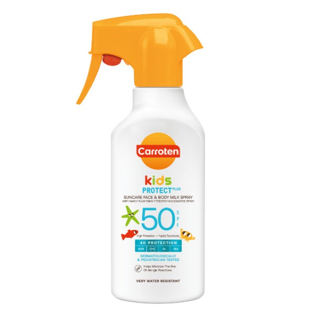 Carroten Kids Protect Plus Suncare Face and Body Milk Spray SPF50 270ml