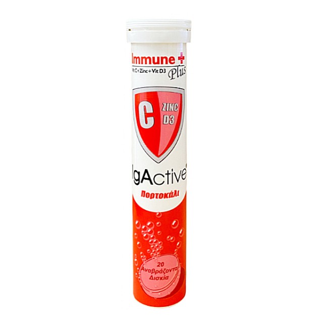 IgActive Immune Plus Με Γεύση Πορτοκάλι 20 αναβράζοντα δισκία