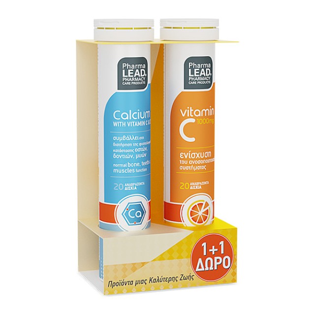 Pharmalead Calcium 20 αναβ. δισκία & Vitamin C 1000mg 20 αναβ. δισκία