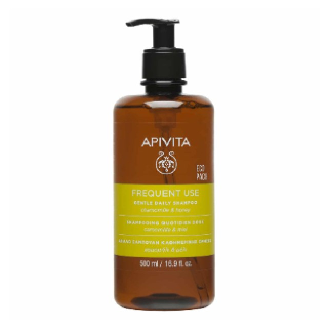 Apivita Frequent Use Gentle Shampoo for Daily Use With Chamomile & Honey 500ml
